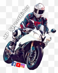 Mpstreetrider Youtuber Sticker - Motorcycle Helmet Emoji,Racing Motorcycle Emoji
