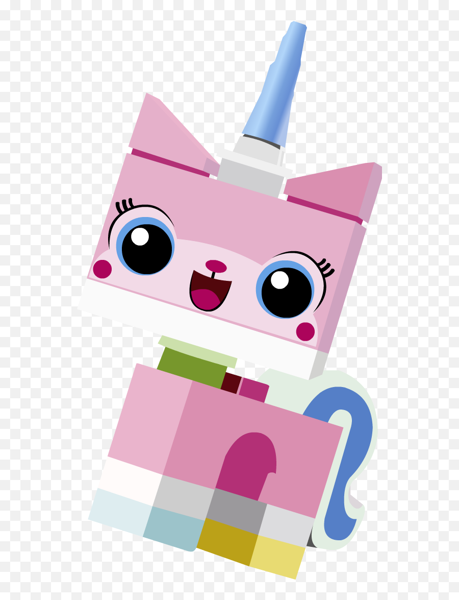 Fim - Lego Movie Kitty Emoji,Unikitty Hiding Emotions