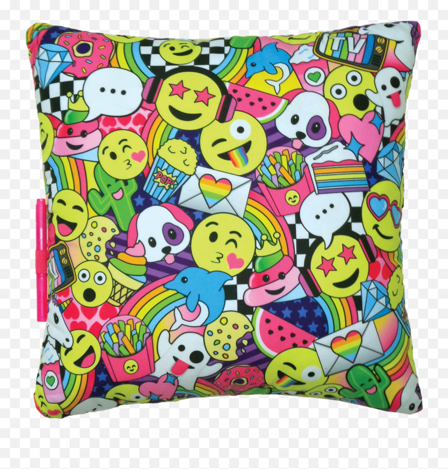 Designs For Emoji Party Transparent Png - Happy,Moon Emoji Pillow