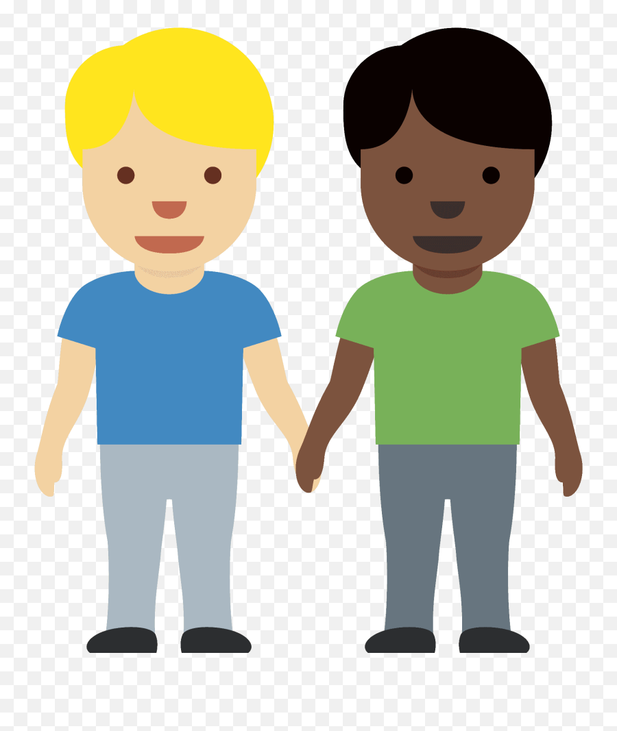 Men Holding Hands Emoji Clipart Free Download Transparent - Human Skin Color,Hands Over Head Emoji