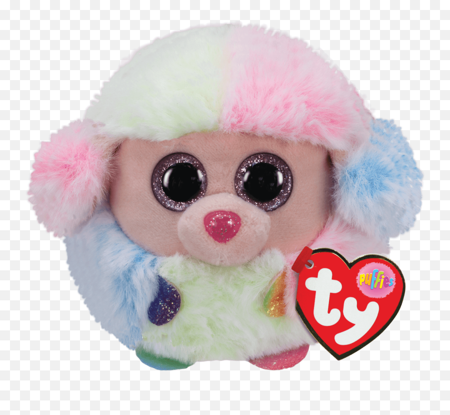 Poop Emoji - Ty Puffies Rainbow Poodle,Ty Cat Heary Emoji