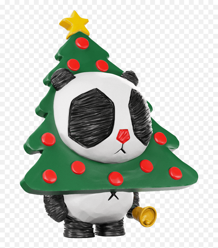 The Toy Chronicle Panda Ink - Jolly By Cacooca X Mighty Jaxx Arbol De Navidadcon Panda Emoji,Panda Crying Emoji