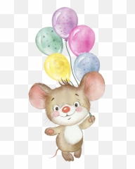 Kids Free Commercial License Cute Funny - Cute Mouse Watercolor Clipart Emoji,Dowload Emojis Png