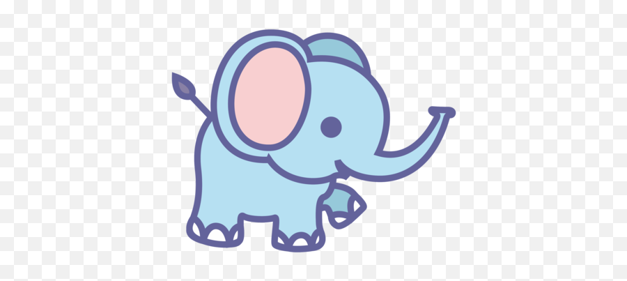 Carnivorandog Like Mammalline Art Png Clipart - Royalty Cute Transparent Elephant Clipart Emoji,Free Emoticon For Elephant