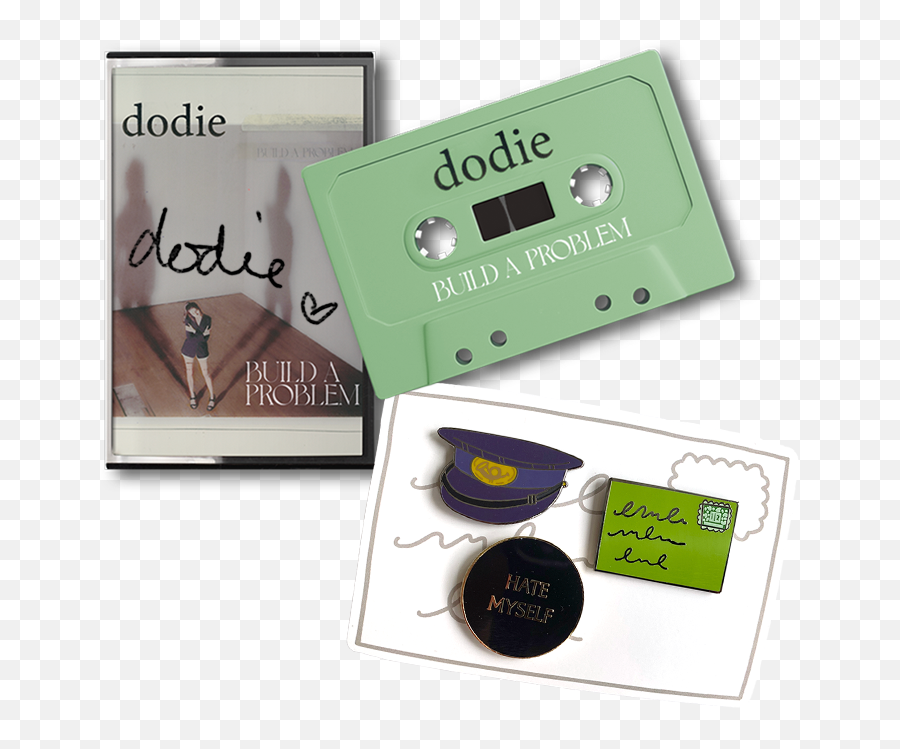 Hate Myself Pin Badge Bundle - Dodie Build A Problem Limited Edition Cassette Emoji,Hatred Is A Dark Emotion