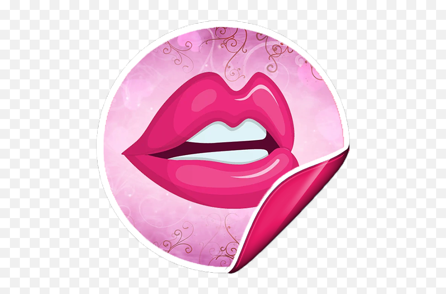 Lips Kisses Stickers For Whatsapp - Kisses Stickers Emoji,How To Make Emojis Bigger On Whatsapp