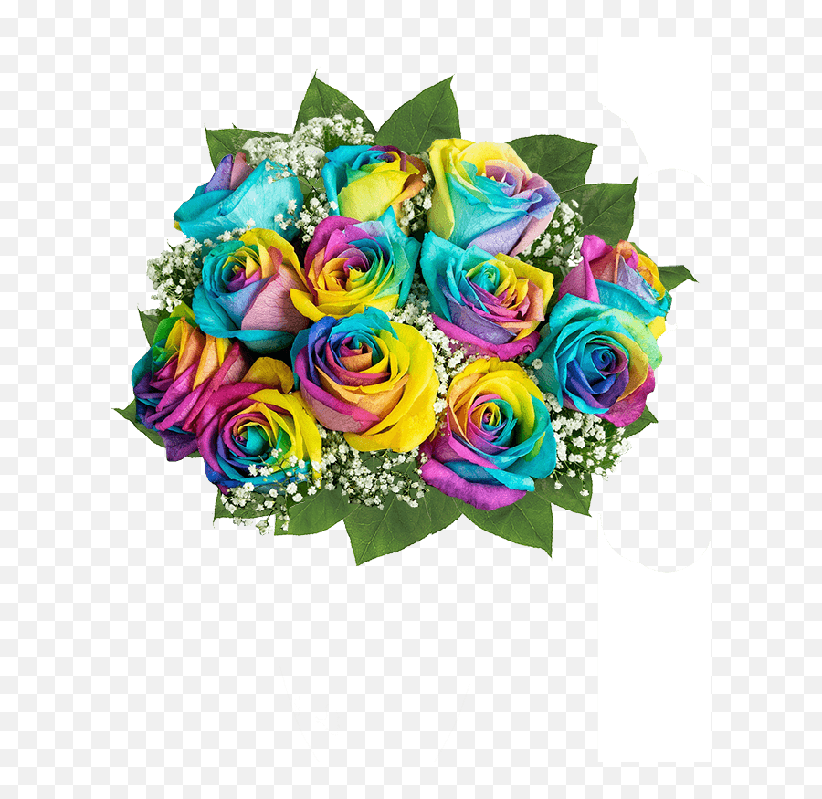 Custom Flower Vase - Rainbow Roses Emoji,Flower Emoji For Computer