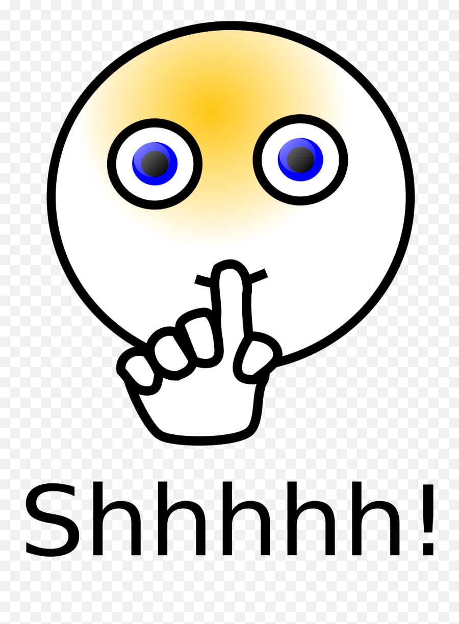Svg Vector Quiet Sign Clip Art - Quiet Outline Emoji,Quiet Please Emoticon