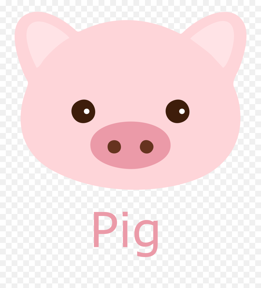 Pig Face Cartoon Image - Animal Figure Emoji,Pig Emoji Mages Transparent Background