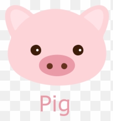 Pig Face Cartoon Image - Animal Figure Emoji,Pig Emoji Mages Transparent Background