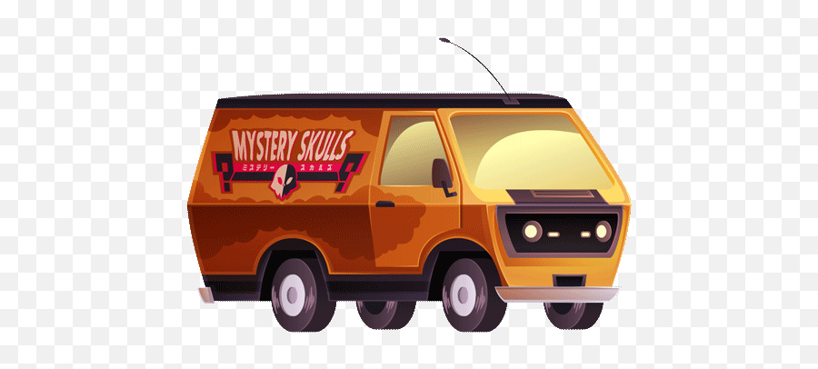 Mystery Skulls Ghost Van Png Image With - Mystery Skulls Mystery Van Emoji,Mystery Skulls Emojis