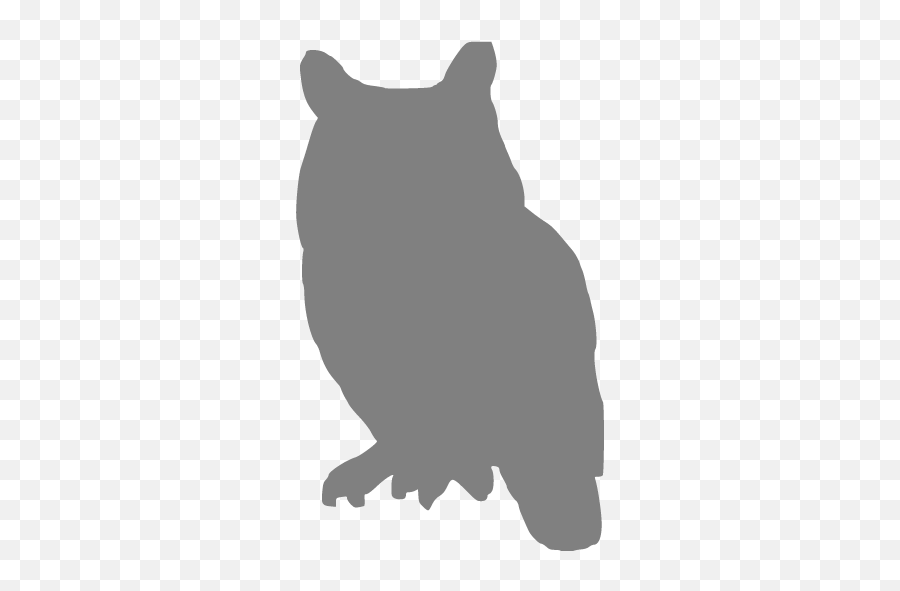 Gray Owl Icon - Free Gray Animal Icons Emoji,Text Emoticon Owl Eyes