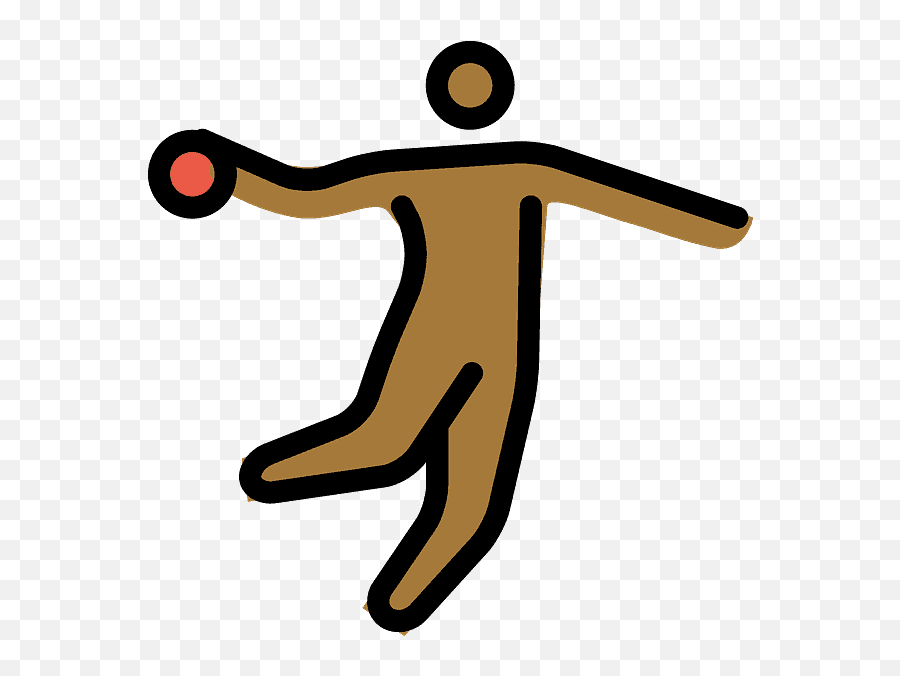 Tono De Piel Oscuro Medio Persona Jugando Al Balonmano - Emoji,Alabama Football Emojis