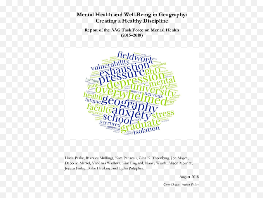 Pdf 2018 Mental Health And Well - Being In Geography Emoji,Book Reccommndations By Allison Larsen Emotions