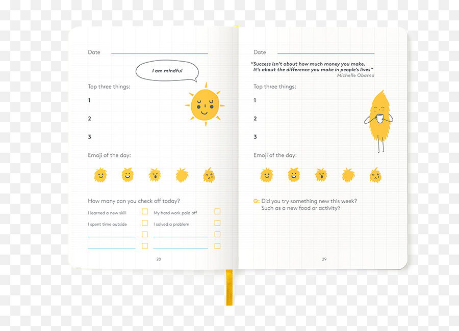 Happyme Junior Continuation Journal Happyme Yellow Emoji,Roller Coast Emoji