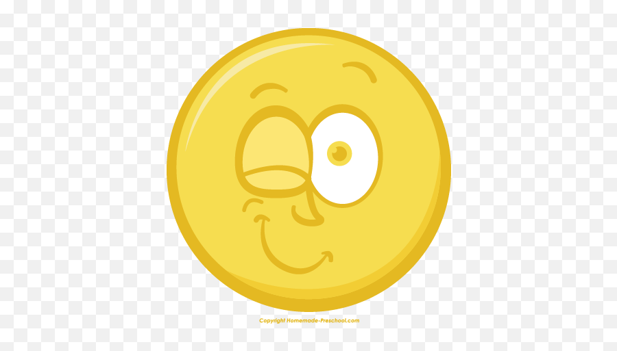 Free Smiley Face Clipart - Happy Emoji,Winking Smiley Face Emoji