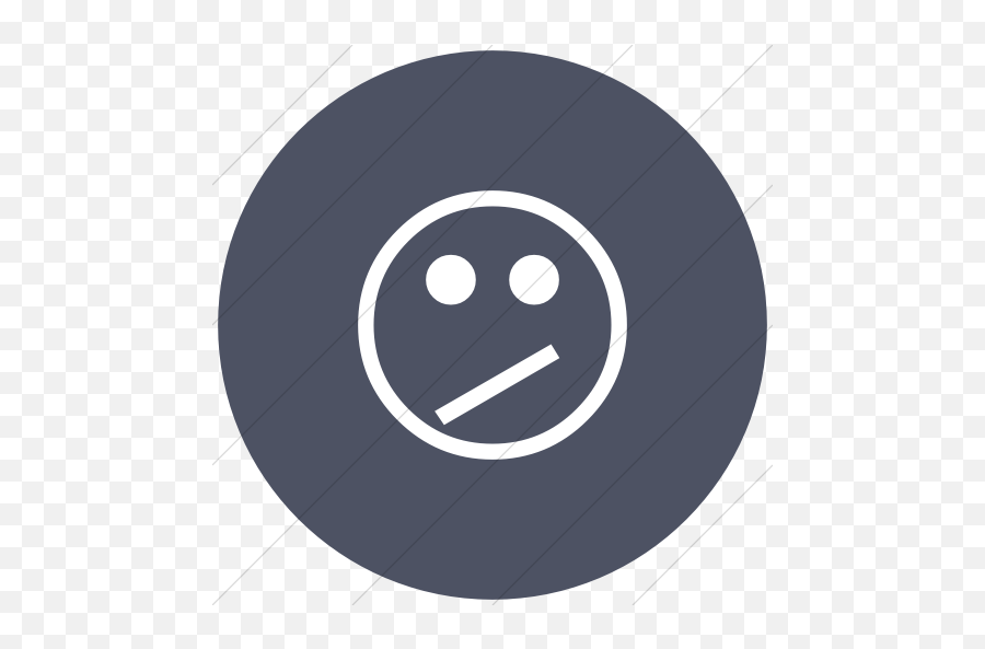 Iconsetc Flat Circle White On Blue Gray Classic Emoticons - Dot Emoji,Blue Emoticons