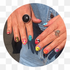 Polishnailbarse Emoji,Black Hand Nail Polish Emoji