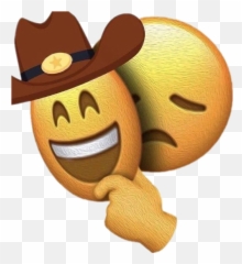 Sadyeehaw Yeehaw Sad Oof Emoji Sticker - They Always Say Yeehaw,Yeehaw Emoji