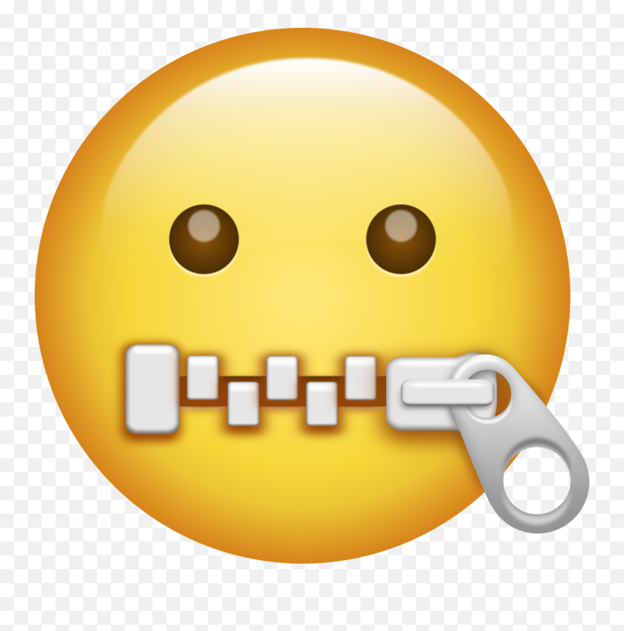 Emoji Face Zipper - Zipper Mouth Emoji Png,Zipper Emoji