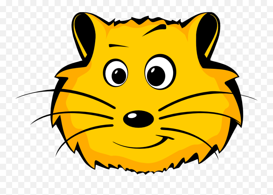 Comic Hamster Face Clipart - Faces Of Animals Clipart Emoji,Hamster Face Emoticon