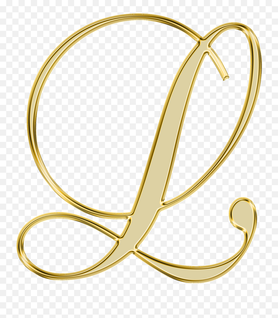 Pixabay - Letra L Dourada Png Emoji,Cursive Emoji