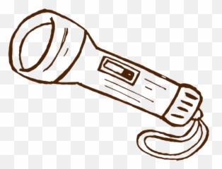 Hand Drawn Flashlight Icon - Cómo Dibujar Una Linterna Paso A Paso Emoji,Emoji Flashlight