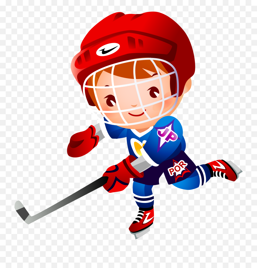 Ice Hockey Stick Cartoon Clip Art - Dibujo Animado De Un Hockey Sobre Hielo Emoji,Hockey Stick Emoji