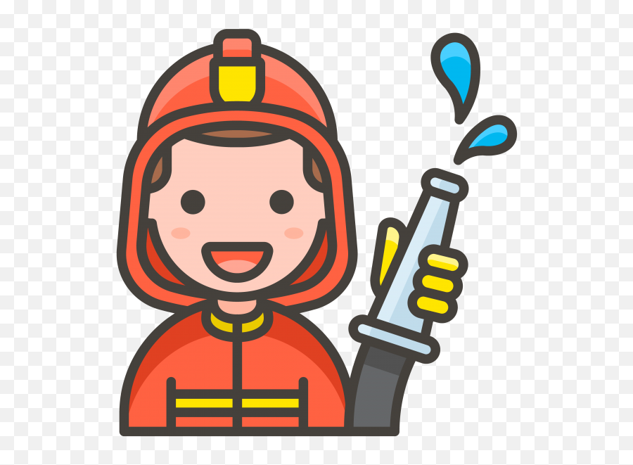 Man Firefighter Emoji - Emoji De Bombero Clipart Full Size Fireman Emoji,Ninja Emoji