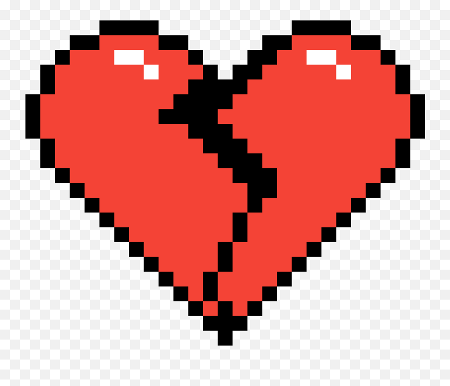 Broken Heart - Cute Heart Pixel Art Emoji,Emojis In Osrs