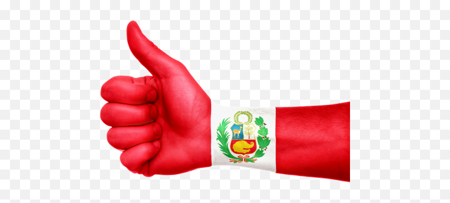 Thumbs Up Like Thumb Public Domain Image - Freeimg Bandera Del Peru Mano Png Emoji,Smiley Emoticon Thumbs Up Facing The Left