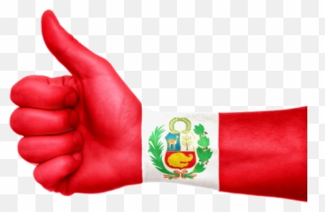Thumbs Up Like Thumb Public Domain Image - Freeimg Bandera Del Peru Mano Png Emoji,Smiley Emoticon Thumbs Up Facing The Left