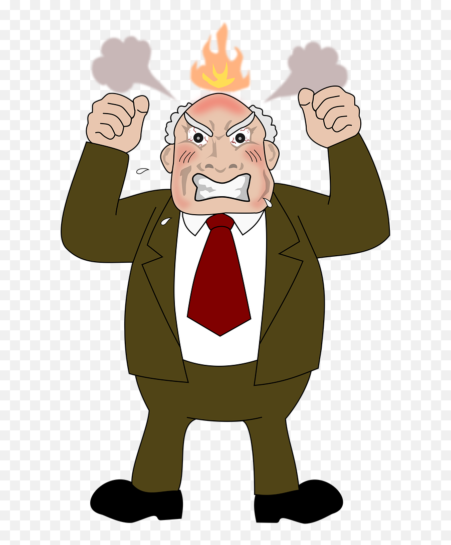 Angry Anger Temper - Gentleman Emoji,Fury Emotion