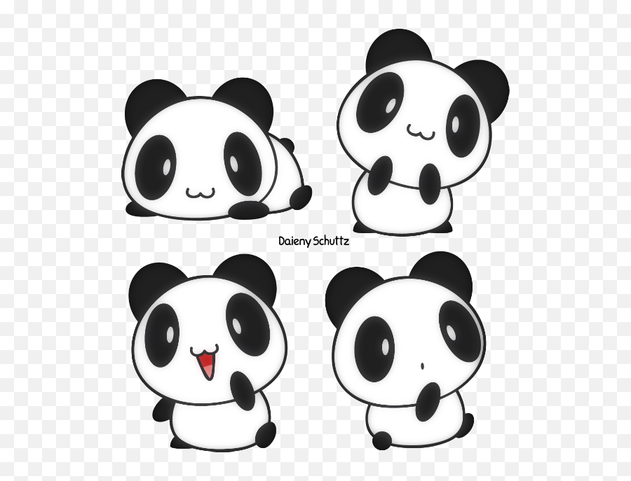 Scpanda Panda Kawaii Cute Pet Sticker - Anime Panda Drawing Easy Emoji,Kawaii Pet Text Emojis