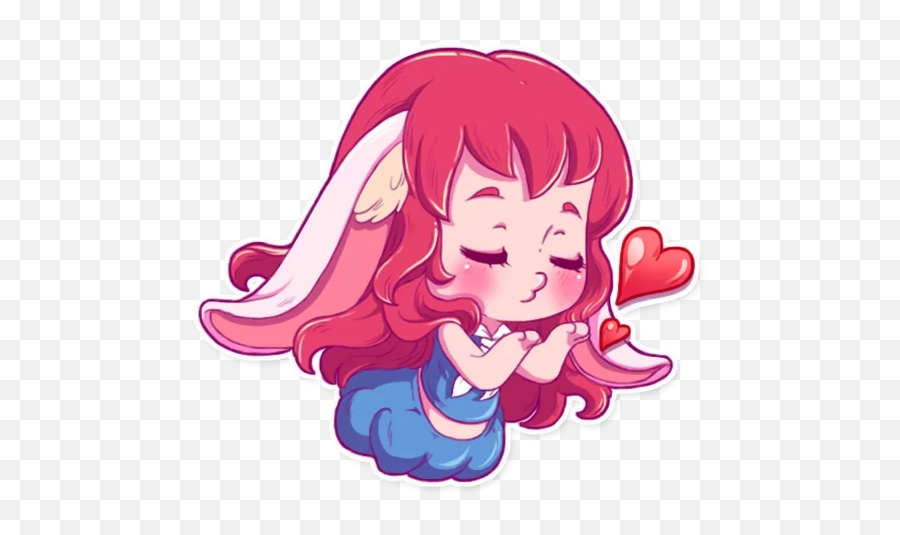 Cute Bunny Girl - Telegram Stickers Cute Girl Emoji,Bunmy.girl Emojis