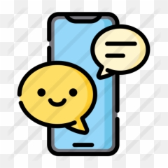 Cellphone - Free Technology Icons Happy Emoji,Emoticon Looking At Cell Phone