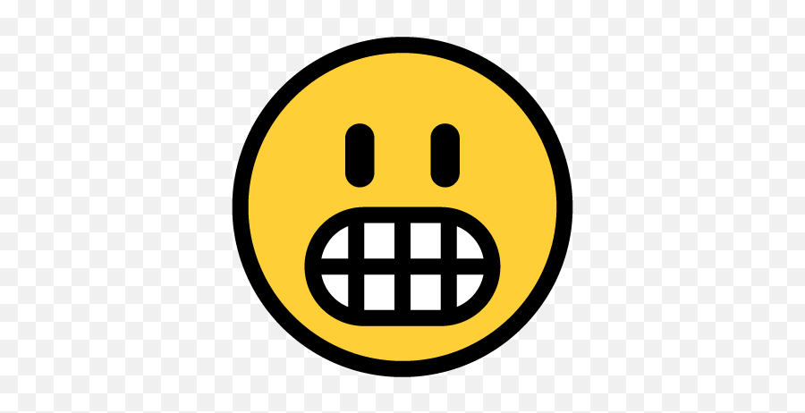 Justemoji - Contrast Happy,Grimace Face Emoji
