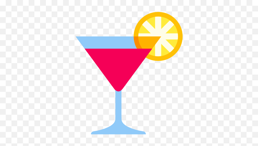 Icon Of 100 Colored Food Drink Icons - Transparent Cocktail Clipart Png Emoji,Margarita Emoticons