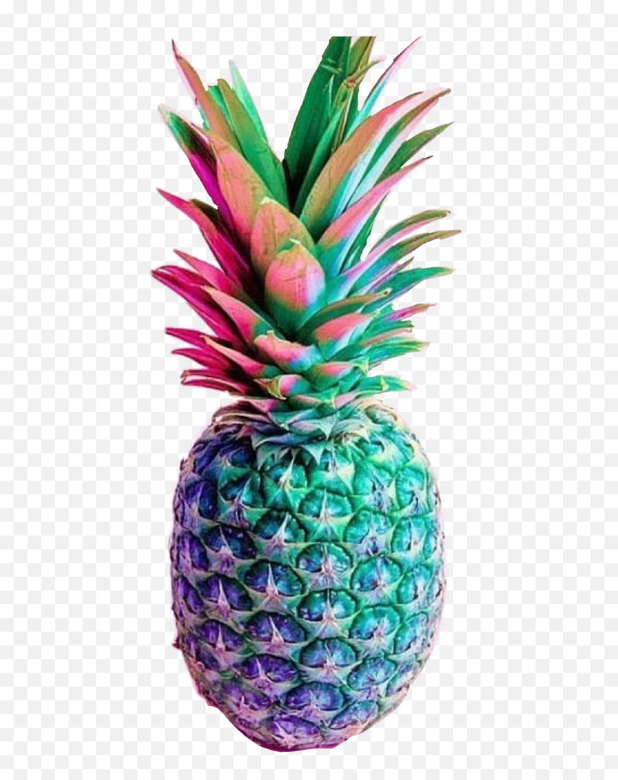 Pineapple Freetoedit Remixit Pineapple Wallpaper Pink - Colourful Pineapple Emoji,Ginger Muslim Emoji