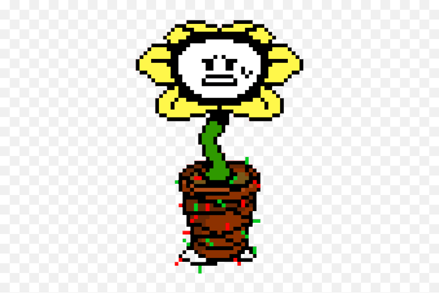 Flowey Sticker Gif - Transparent Undertale Flowey Sprite Emoji,Flowey Emoticon Text