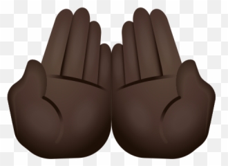 Palms Up Together Dark Skin Tone Emoji,Raising Fist Emoticon
