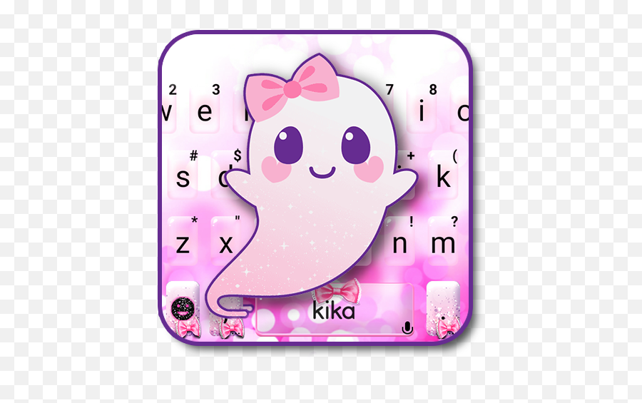 Lovely Pink Ghost Keyboard Theme - Aplikacionet Në Google Play Happy Emoji,Ghost Ghost Gun Emoji