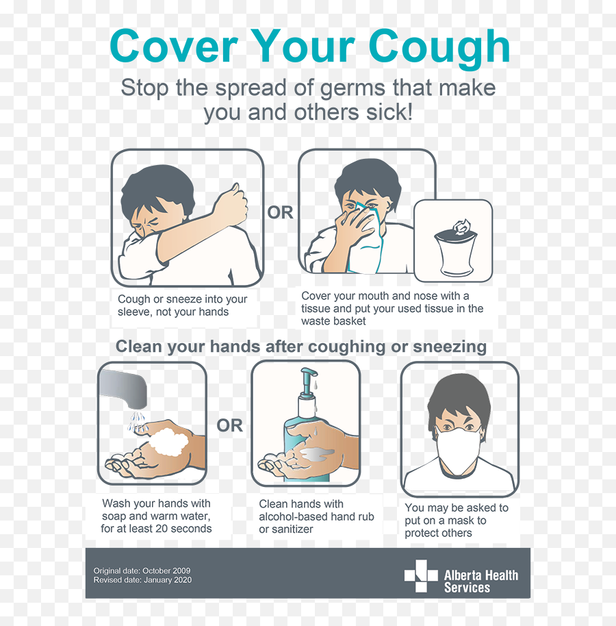 Covid - 19 Signage U0026 Posters Alberta Health Services Emoji,Hands Covering Face Emoticon Copy