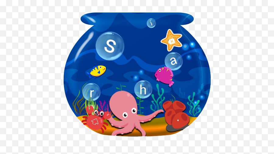 Amazoncom Aquarium Sea Fish Museum Keyboard Theme Free - Common Octopus Emoji,Instagram Verified Emoji Keyboard