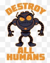 Destroy All Humans Angry Robot Face Mask For Sale By John Emoji,Metalhead Text Emoticon