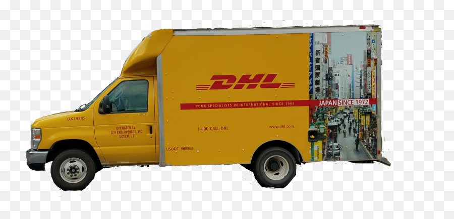 Picsart Sticker Truck Dhl Sticker By Clint Baker - Commercial Vehicle Emoji,Moving Truck Emoji