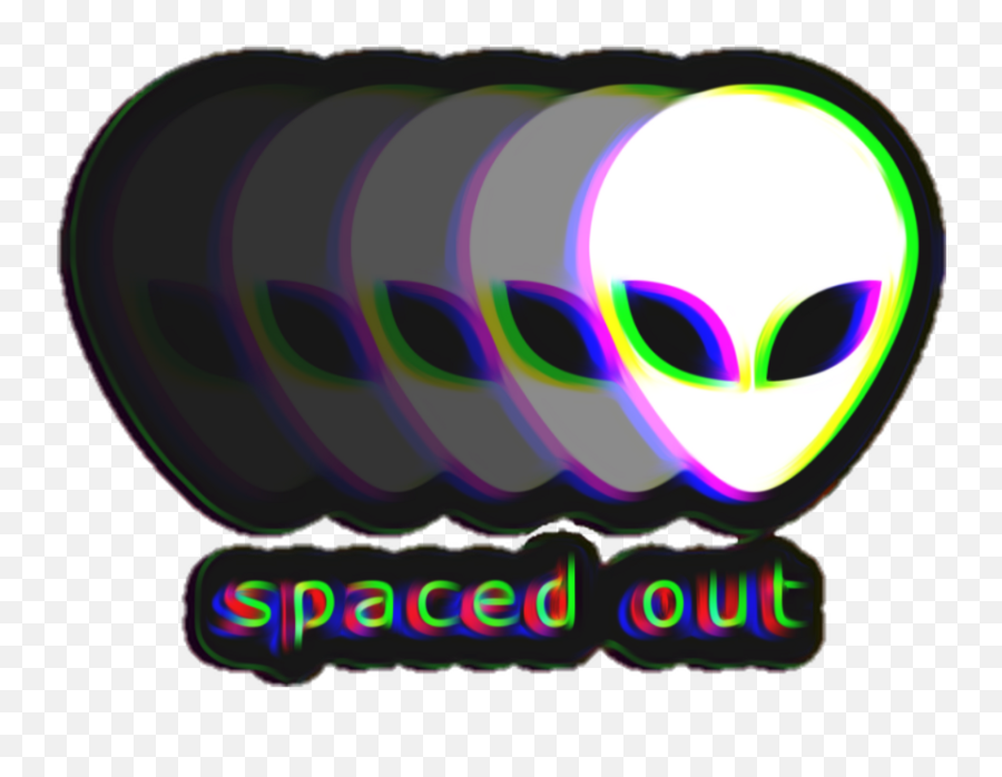Space Alien Glitch Glitcheffect Universe Planets - Alien Sticker Png Emoji,Alien Emoji Hat