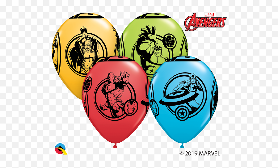 Marvel Avengers Assortment Balloons - Balloon Emoji,Avengers Emojis