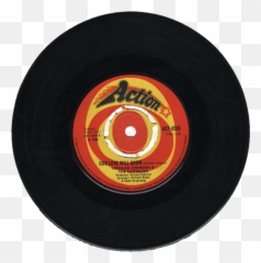 Vinyl Records Sticker - Solid Emoji,Red Recording Emoji