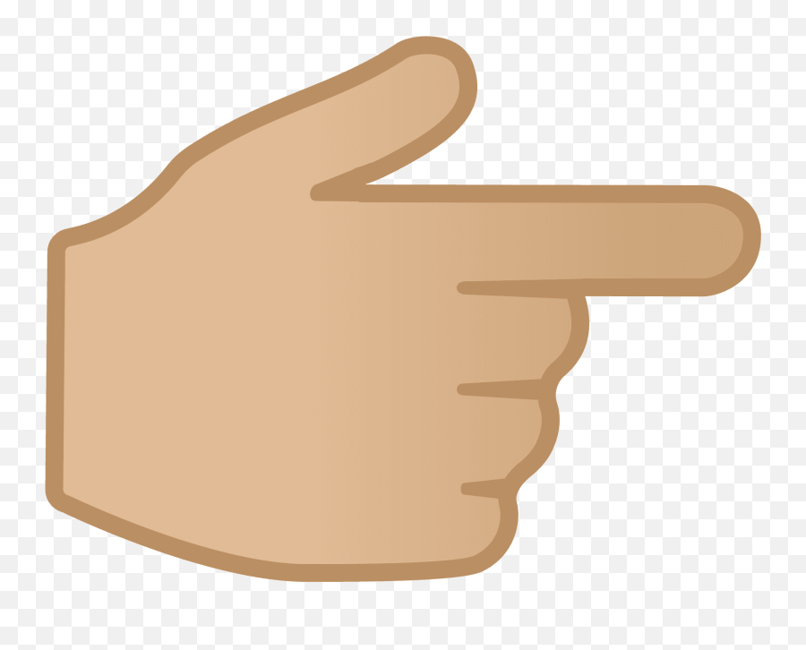 Backhand Index Pointing Right Emoji - Imagen De Mano Señalando,Emoticon Dito Medio Whatsapp Download